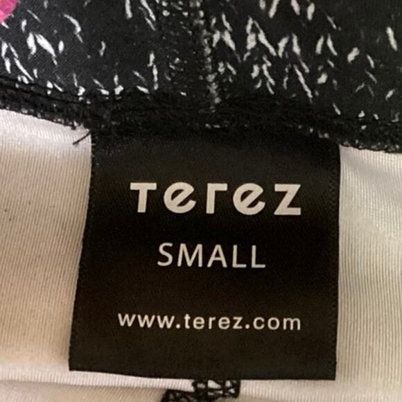 Terez Womens Multi Rainbow Print Mid Rise Pull On Activewear Fitness Leggings S - Picture 4 of 5